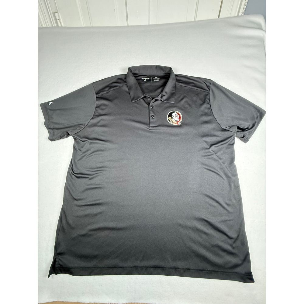 Antigua‎ Florida State Seminoles NCAA Polo Shirt Mens XXL Gray Collegiate